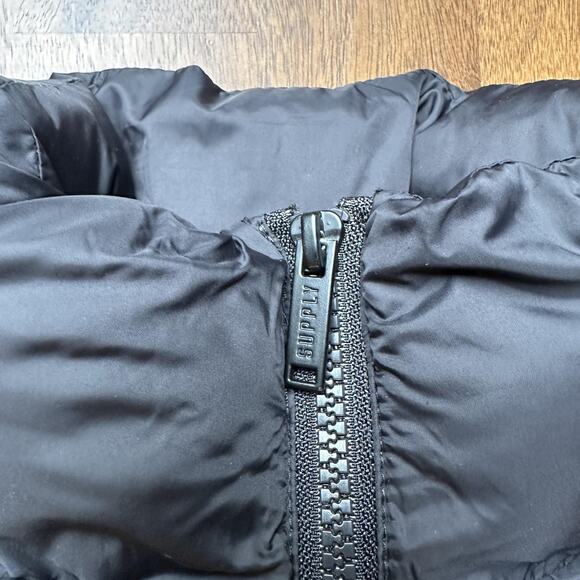 Supply & Demand Puffer Vest Womens Small Black Sleeveless Quilted Zip Outdoor - Picture 3 of 11